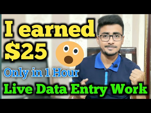 I Earned $25 in One Hour | Live Data Entry Work on Fiverr | HBA Services