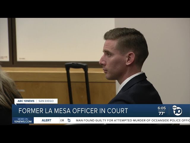 Ex-La Mesa cop in court over false report accusations