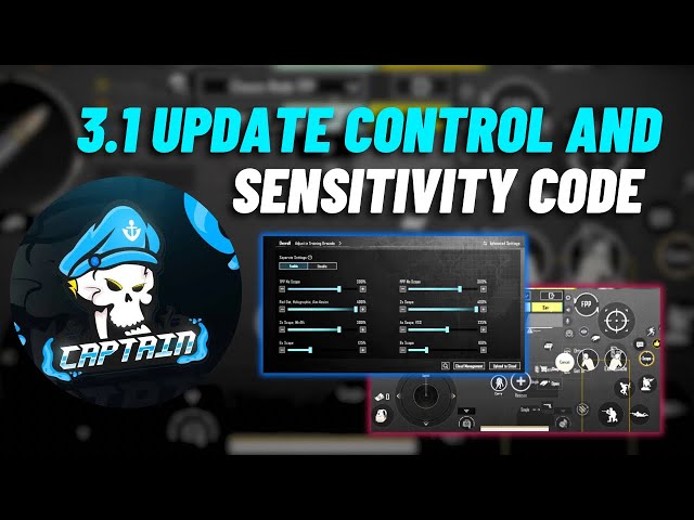 3.1 UPDATE STAR CAPTAIN CONTROL AND SENSITIVITY | STAR CAPTAIN SENSITIVITY CODE | GAYIH YT |  #bgmi