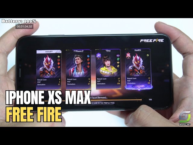 iPhone XS Max test game Free Fire | Apple A12 Bionic