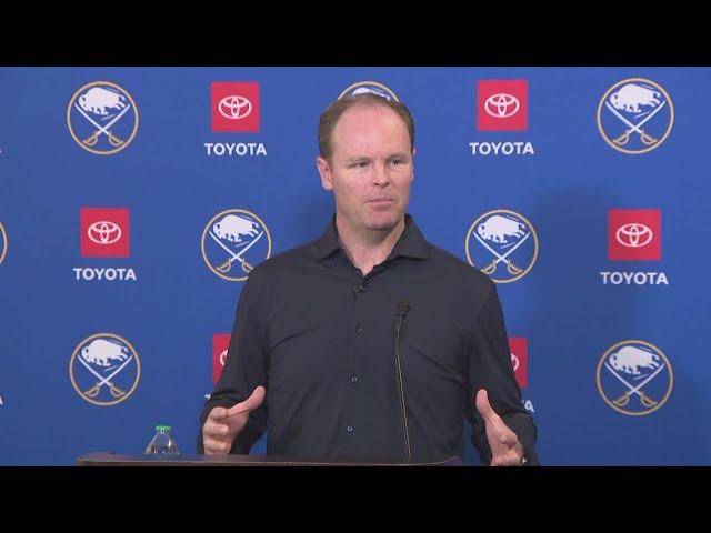 Buffalo Sabres GM Kevyn Adams talks about coaching changes
