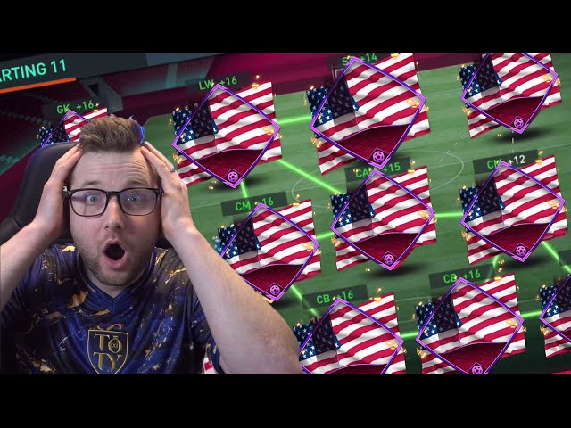 Full Max Rated USA World Cup Squad Builder on FIFA Mobile 22!