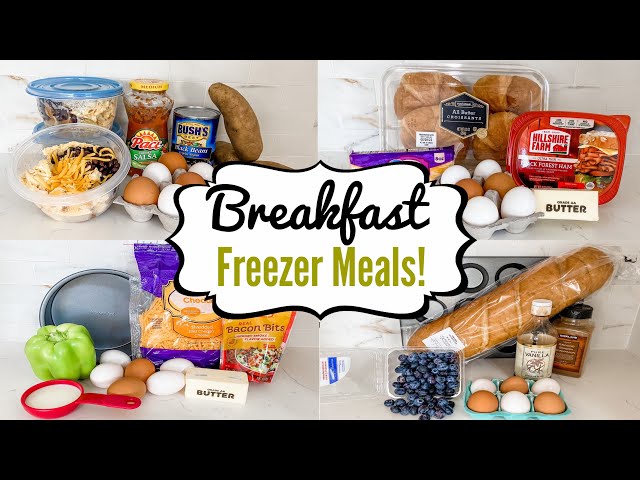 5 GRAB N' GO Breakfast Freezer Meal Prep Ideas | BEST Quick & EASY Breakfast Recipes | Julia Pacheco