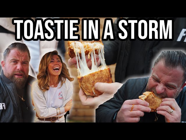 We Try The Viral Cheesy Toast Shack In THE WORST Weather On The Coast