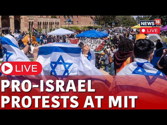Cambridge University LIVE | Pro-Israeli Protesters Gather In MIT Campus | Pro-Israel Protest | N18L