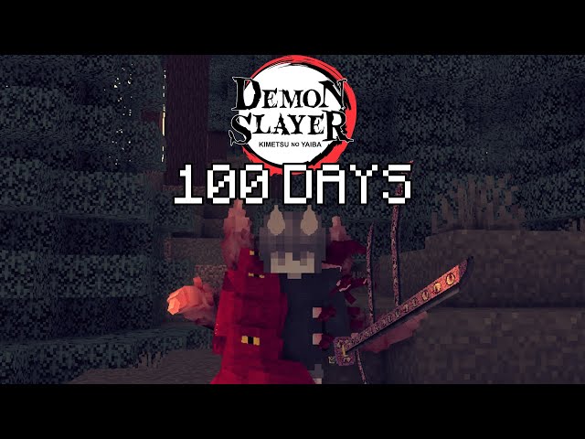 I Played Minecraft Demon Slayer As A DEMON For 100 DAYS… This Is What Happened