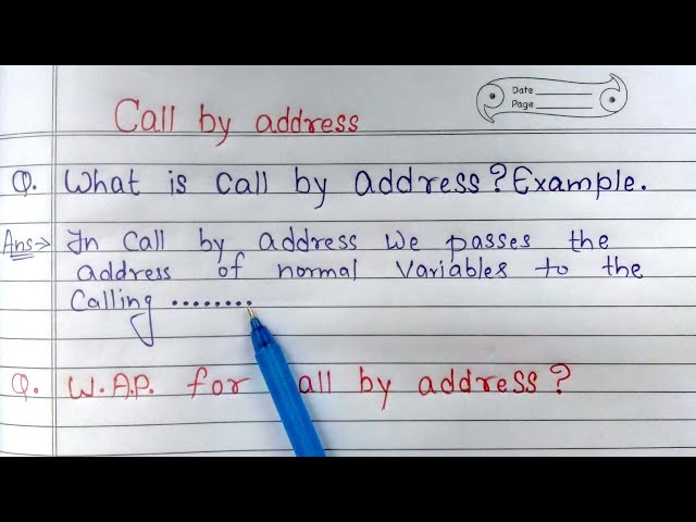 call by address in c language | c program to swap two numbers using call by address