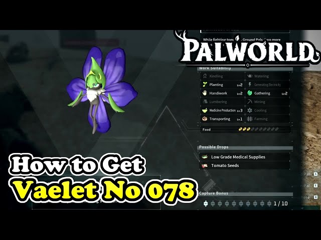 Palworld How to Get Vaelet (Palworld No 078)