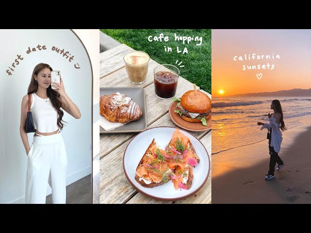 LA vlog 🌴 i flew from seoul to LA to meet a guy lol (moving plans to LA, cafe hopping, sunsets)