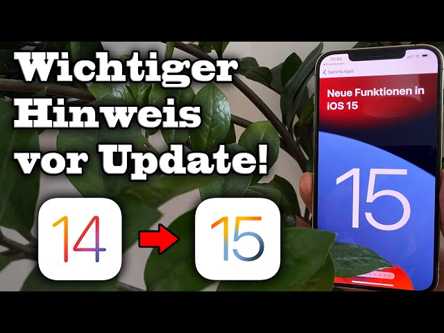 Wichtiger Hinweis vor dem Update auf iOS 15 | Das solltet ihr gemacht haben | German/Deutsch