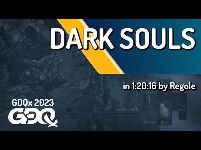 Dark Souls by Regole in 1:20:16 - Games Done Quick Express 2023