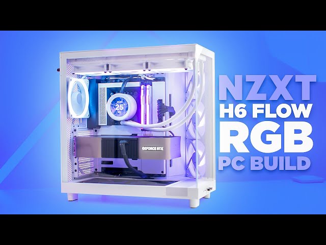 NZXT H6 Flow RGB Gaming PC Build i7 14700K RTX 4080