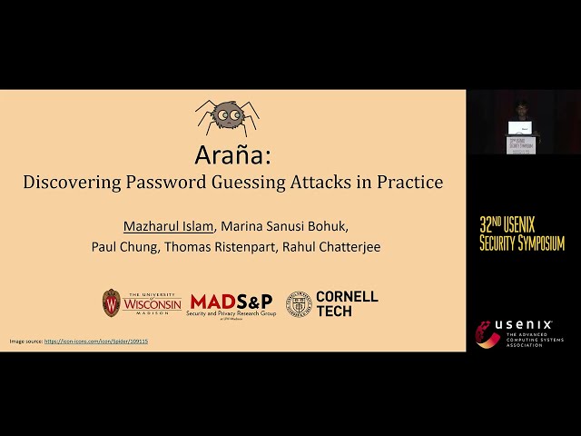 USENIX Security '23 - Araña: Discovering and Characterizing Password Guessing Attacks in Practice