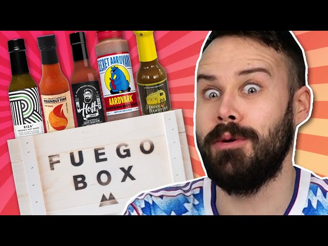 Irish People Try Fuego Box Hot Sauces