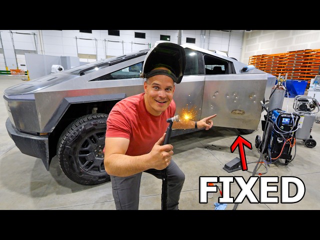 How to fix BULLET HOLES on a CYBERTRUCK! - (help me)