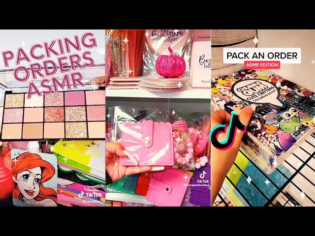 Satisfying packing orders ✨ ASMR style ✨ TikTok compilation #29 #asmr #packingorders #smallbusiness