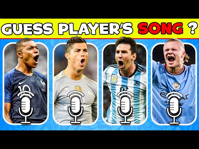 Guess Player Who Owns SONG🎼Ronaldo Song, Neymar Song, Messi Song, Mbappe Song (with music)