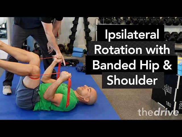 Ipsilateral Rotation With Banded Hip & Shoulder Facilitation | Peter Attia, M.D. & Kyler Brown, D.C.