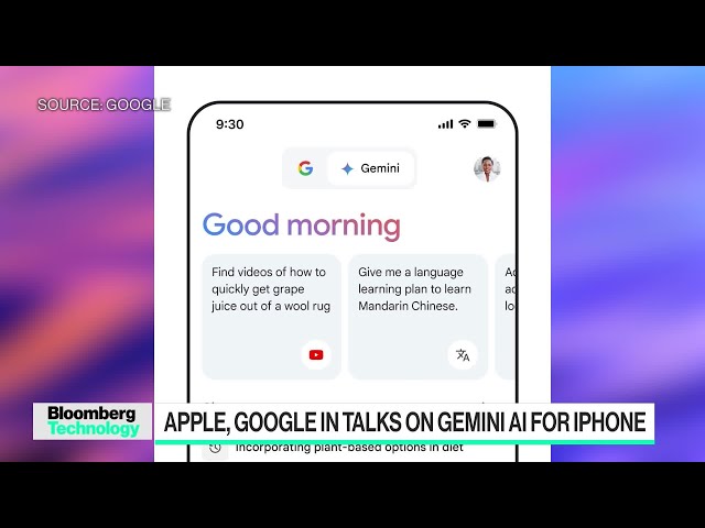 Apple, Google in Talks to Let Gemini Power iPhone AI