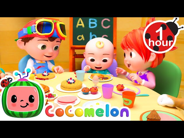 Breakfast With JJ's Animal Friends🧇 | CoComelon | Kids Songs | Moonbug Mornings 🌞