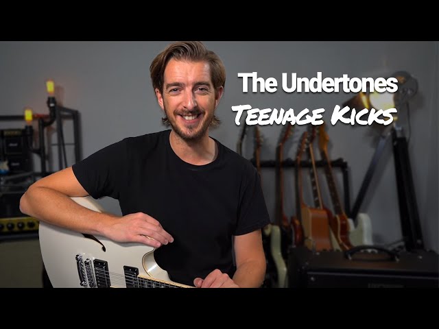 Electric Guitar Song 4 - TEENAGE KICKS Guitar Lesson Tutorial + SOLO! (The Undertones)