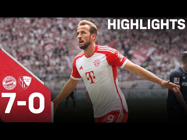 Harry Kane Hattrick at 7-Goal-Gala | FC Bayern vs. Bochum 7-0 | Highlights