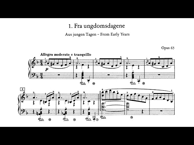 Edvard Grieg - Lyric Pieces (Volume VIII), op. 65 [With score]