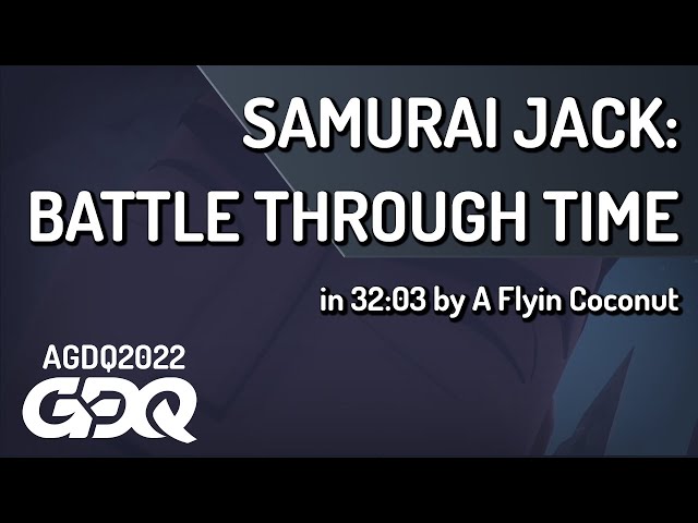 Samurai Jack: Battle Through Time by A Flyin Coconut in 32:03 - AGDQ 2022 Online