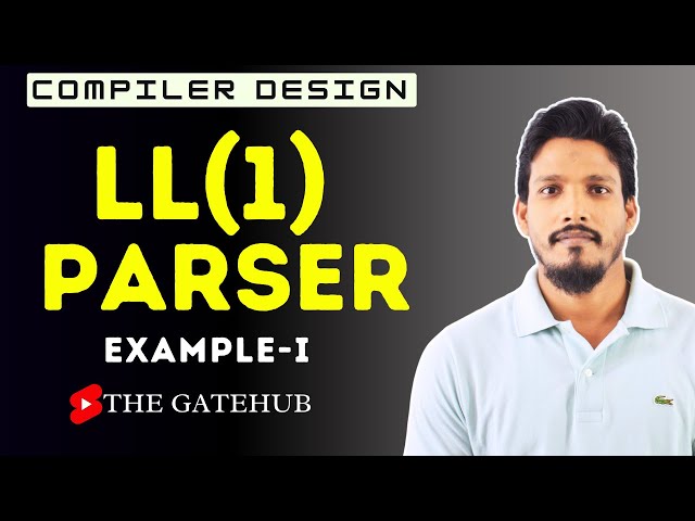 LL(1) parser | Example 1 | Top Down Parser | Compiler Design