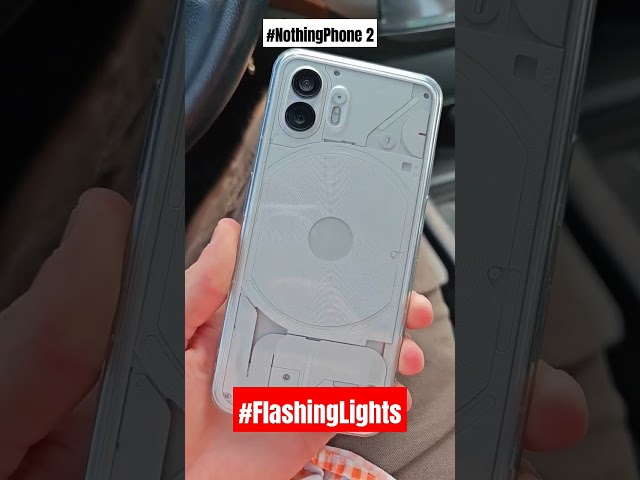 This is the @NothingTechnology #nothingphone2 #glyph #flashinglights