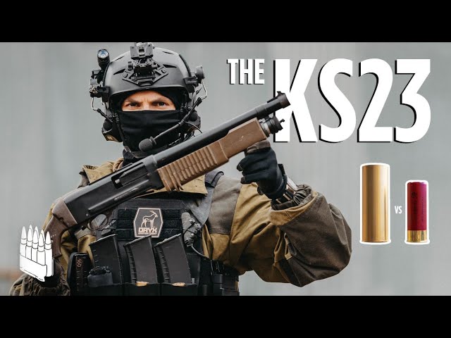 Insane Russian 4 GUAGE Shotgun, the KS-23 (way bigger than a 12 guage)