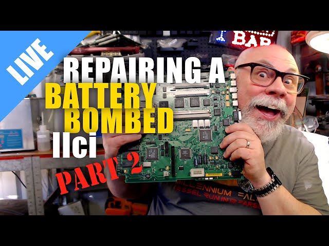 Repairing a battery-bombed Macintosh IIci - Part 2