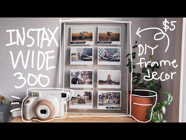 Fujifilm Instax Wide 300 (Toffee) Camera Test with sample photos + easy DIY home decor | KOREA VLOG