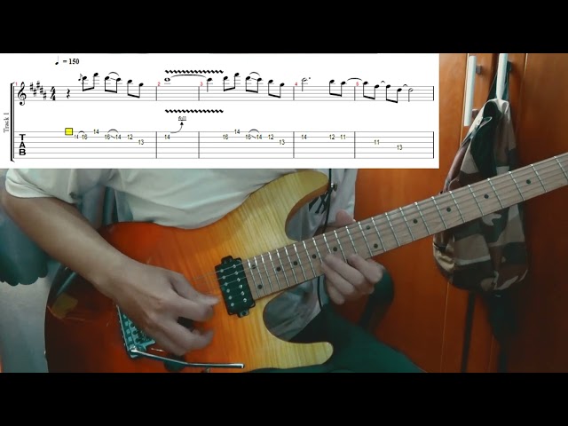 [GUITAR SOLO TUTORIAL] Ngôi sao cô đơn - J97 (With tab on screen)