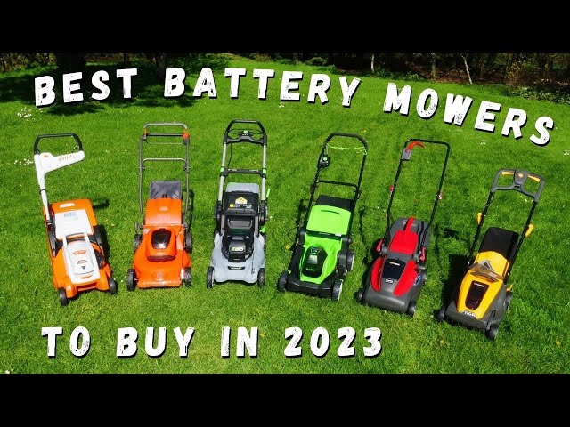 Best Battery Lawn Mowers 2023 - Watch This Review Before You Buy!