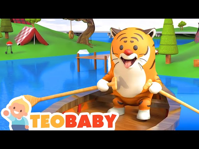 Row Row Row Your Boat Animals | Bedtime Songs & Lullabies for Babies