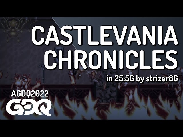 Castlevania Chronicles TAS by strizer86 in 25:56 - AGDQ 2022 Online