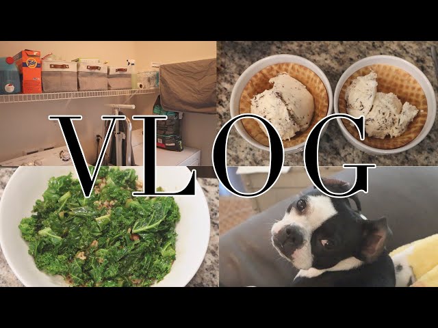 VLOG - Cooking, Eating and Laundry Room Organization