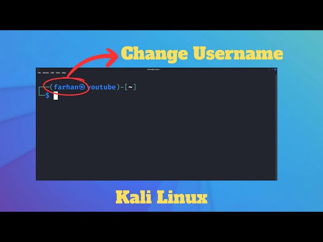 How to Change USERNAME on Kali Linux
