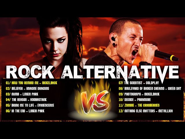 Best of Alternative Rock⚡Linkin park, Creed, Coldplay, Hinder, Evanescence⚡Alternative Rock 2000's