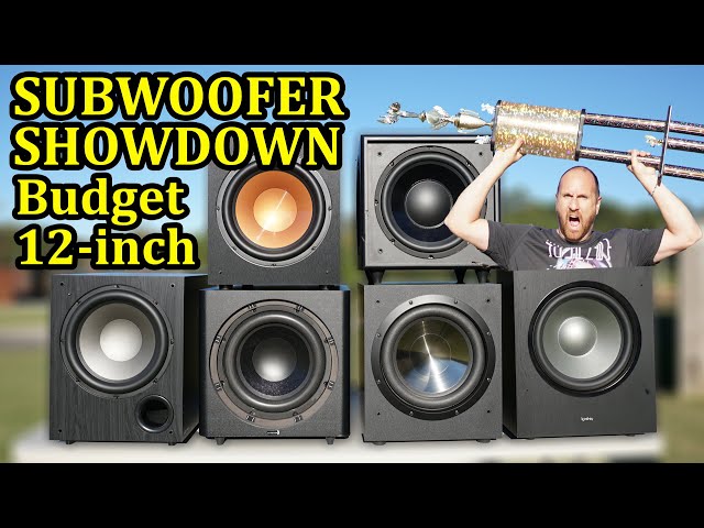 Budget 12-inch Subwoofer Shootout.  Infinity, Klipsch, Dayton, Jamo, OSD & Bic!