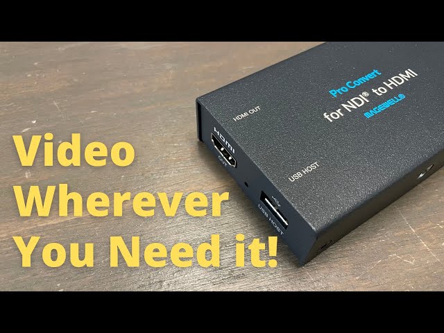 Magewell NDI to HDMI Box. Video Anywhere!