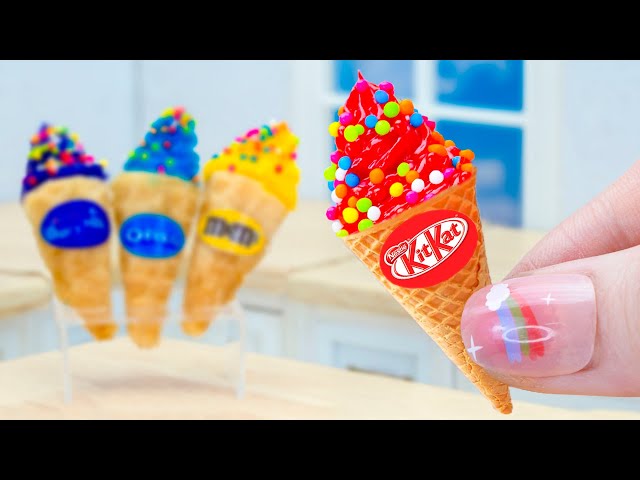 Amazing Miniature Kitkat And Oreo Ice Cream Decorating - Coolest tiny Cool Ice Cream For Summer