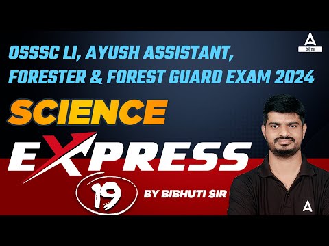 Livestock Inspector, Ayush Assistant, Forester And Forest Guard 2024 | Science Classes By Bibhuti Sir