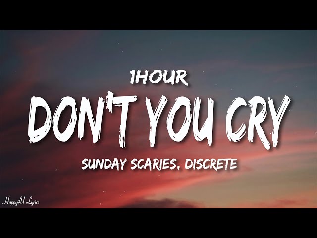 Sunday Scaries, Discrete - Don't You Cry (Lyrics) [1HOUR]
