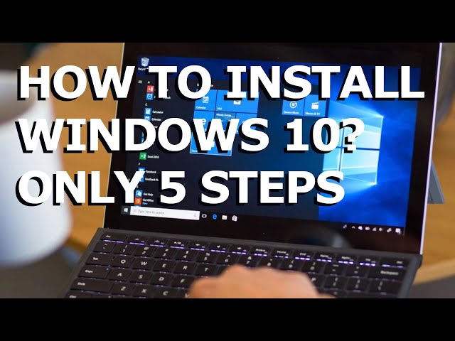 How to INSTALL Windows 10 in 5 steps? Instruction for beginners + from USB flash drive