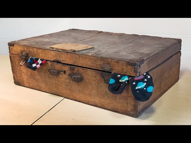 Antique Wooden Suitcase Restoration