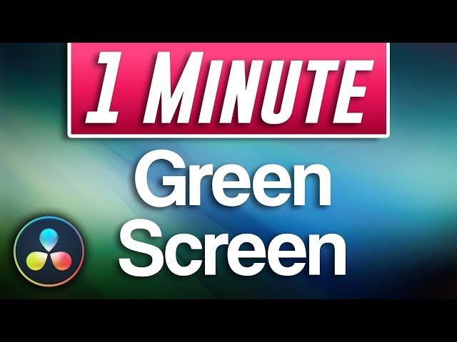 Quick Green Screen Tutorial in Davinci Resolve