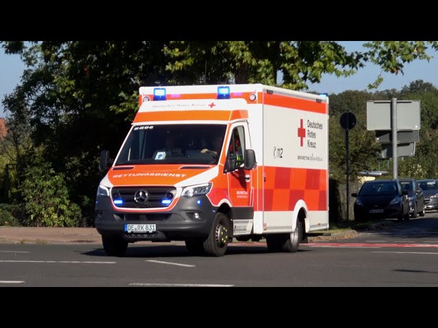 [Neue Rettungswagen 🚑] Einsatzfahrten 🚨 DRK Berufsrettung Dessau Roßlau aus der neuen Rettungswache