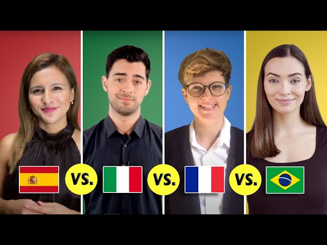 Spanish vs. Italian vs. French vs. Portuguese | Romance Languages Comparison